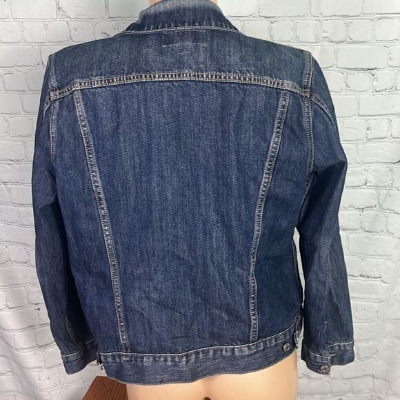 Lucky Brand the tomboy trucker Denim jean jacket size Large - Picture 4 of 6